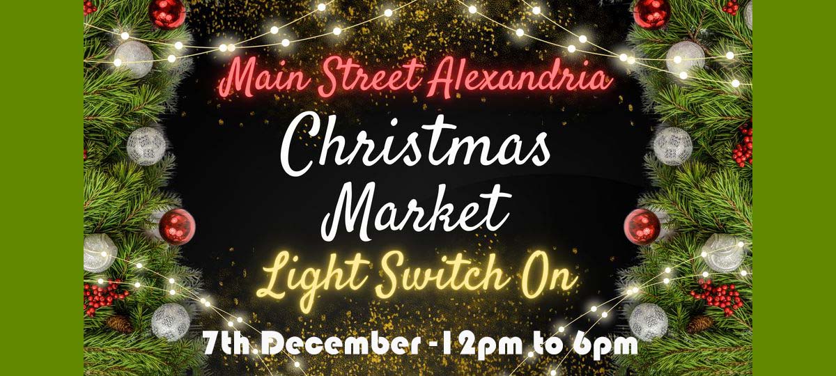 Alexandria Christmas Market and Christmas Lights Switch On