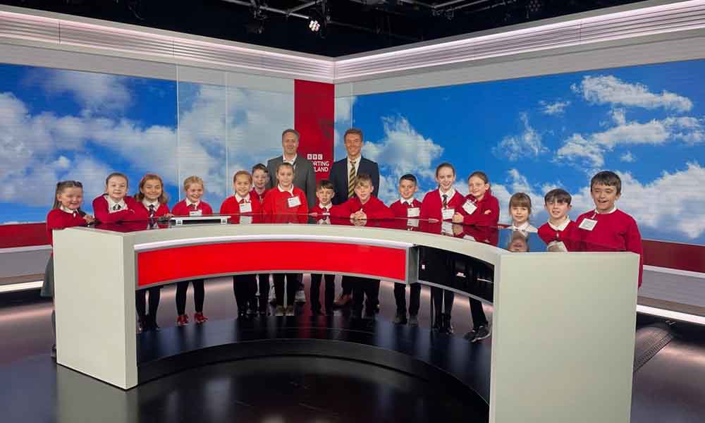 Christie Park Primary visit to BBC Scotland